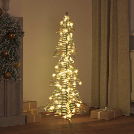 Vidaxl kerstboom 100 led's warmwit 120 cm pet