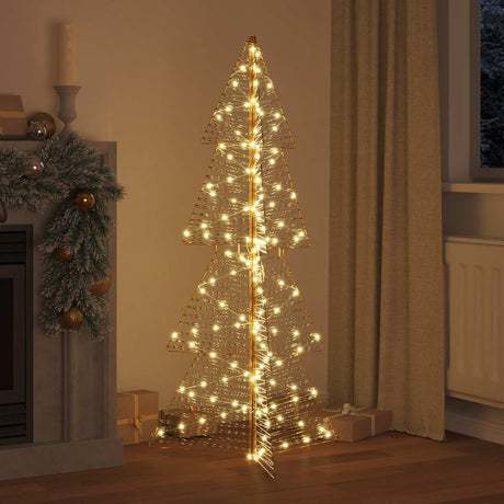Vidaxl kerstboom 160 led's warmwit 150 cm pet