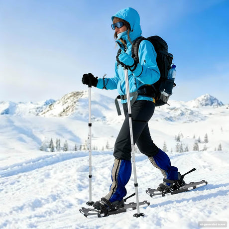 Vidaxl 3 in 1 sneeuwschoenen met wandelschoenen zilver en zwart