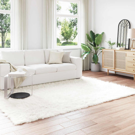Vidaxl tapijt van imitatie tafalla wit 200 x 280 cm polyester