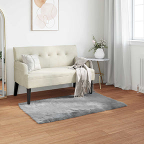 Vidaxl tapijt van imitatie tafalla grijs 80 x 150 cm polyester