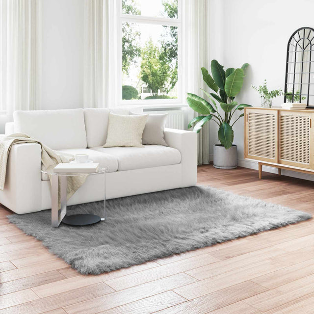 Vidaxl tapijt van imitatie tafalla grijs 160 x 230 cm polyester