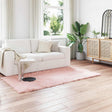 Vidaxl tapijt van imitatie tafalla roze 100 x 200 cm polyester