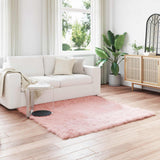 Vidaxl tapijt van imitatie tafalla roze 120 x 120 cm polyester