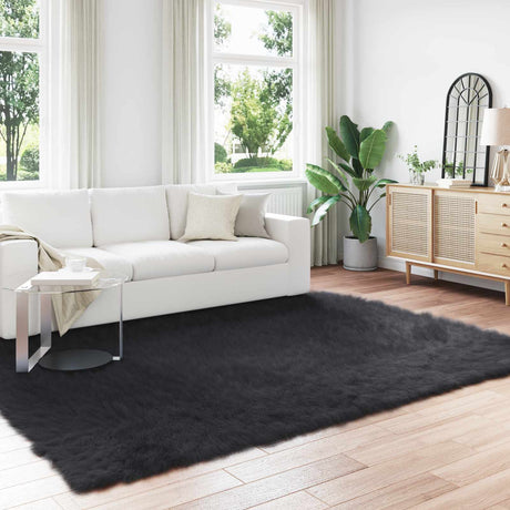 Vidaxl tapijt van imitatie tafalla zwart 240 x 340 cm polyester