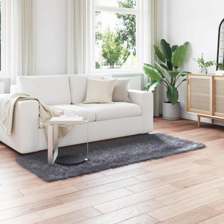 Vidaxl tapijt van imitatie tafalla antracietkleurig 100 x 200 cm