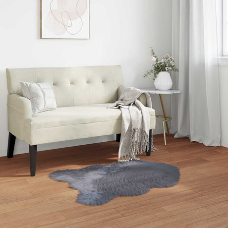 Vidaxl tapijt van imitatie tafalla antracietkleurig 80 x 120 cm