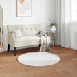 Vidaxl antislip vloerkleed van imitatie konijnenbont olite wit
