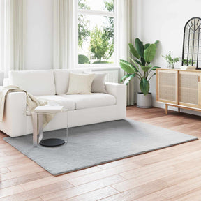 Vidaxl antislip vloerkleed van imitatie konijnenbont olite grijs