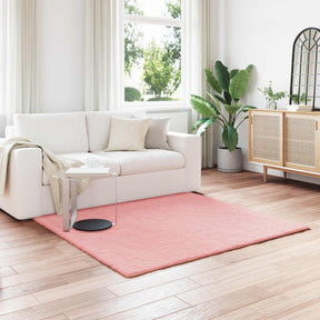 Vidaxl antislip vloerkleed van imitatie konijnenbont olite roze