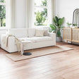 Vidaxl antislip vloerkleed van imitatie konijnenbont olite taupe