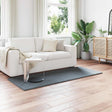 Vidaxl antislip vloerkleed van imitatie konijnenbont olite 80 x 200 cm