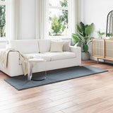 Vidaxl antislip vloerkleed van imitatie konijnenbont olite antraciet