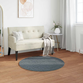 Vidaxl antislip vloerkleed van imitatie konijnenbont olite ø 100 cm