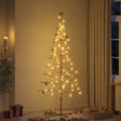 Vidaxl houten kerstboom bruin 210 cm bamboe