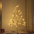 Vidaxl houten kerstboom naturel 180 cm massief grenenhout