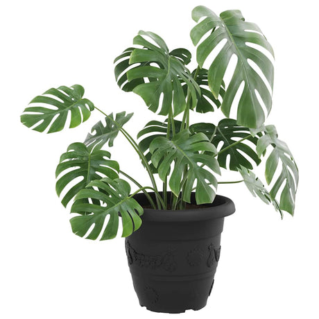 Vidaxl ronde bloempot 6 st zwart ø 39 x 32 cm kunststof