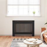 Vidaxl radiatorafdekking 2 st zwart 112 x 19 x 81,5 cm bewerkt hout