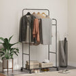 Vidaxl kledingrek zwart 80 x 53 x 156 cm