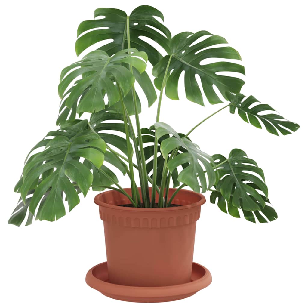 Vidaxl plantenpotten 6 st baksteenrood kunststof
