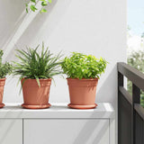 Vidaxl plantenpotten 6 st baksteenrood kunststof