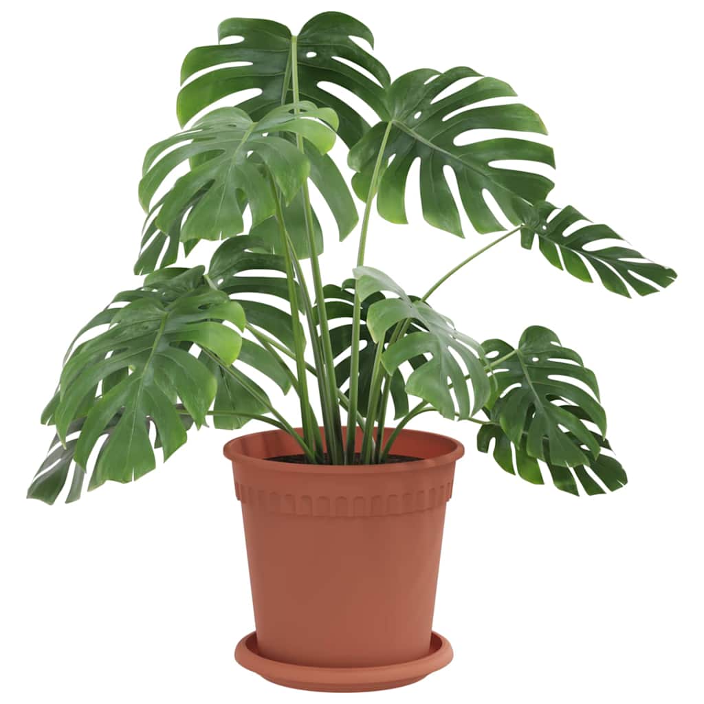 Vidaxl plantenpotten 6 st baksteenrood kunststof