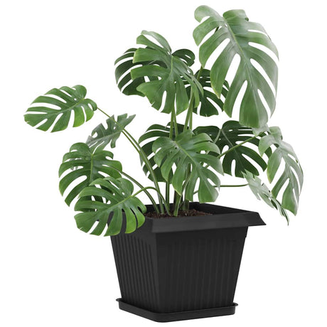 Vidaxl plantenpotten 6 st zwart kunststof