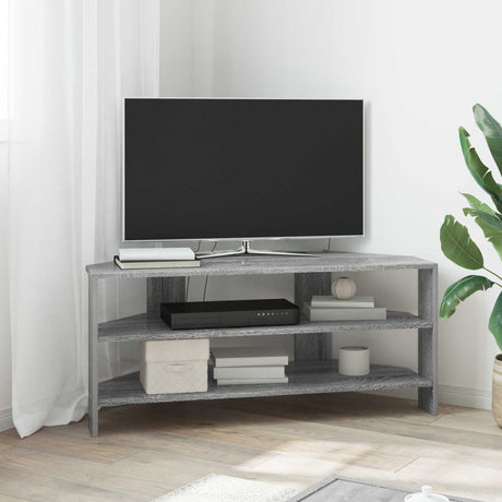 Vidaxl hoektvkast 100 x 40,5 x 45 cm grijs sonoma bewerkt hout
