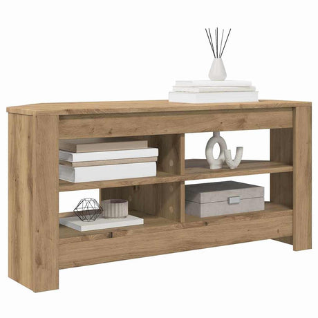 Vidaxl hoektvkast 102 x 40,5 x 45 cm artisan eiken bewerkt hout