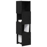 Vidaxl hoekkast 25,5x25x102cm bewerkt hout zwart eiken