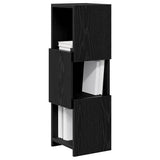 Vidaxl hoekkast 25,5x25x80cm bewerkt hout zwart eiken