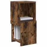Vidaxl hoekkast 25,5x25x55cm bewerkt hout gerookt eiken