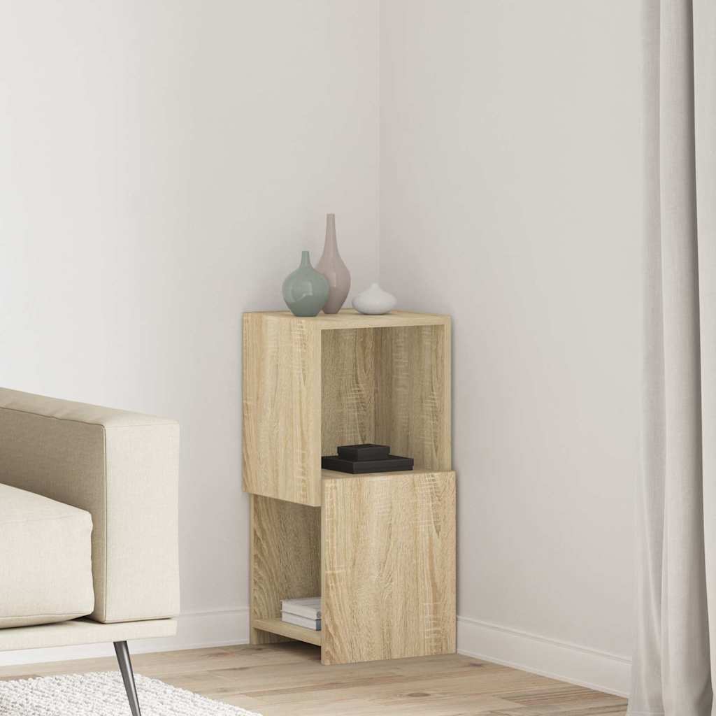 Vidaxl hoekkast 30,5x30x65cm bewerkt hout sonoma eiken