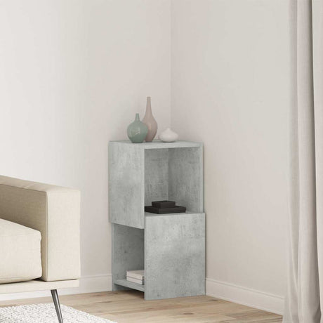 Vidaxl hoekkast 30,5x30x65cm bewerkt hout beton grijs