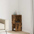 Vidaxl hoekkast 30,5x30x65cm bewerkt hout gerookt eiken