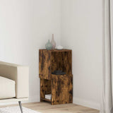Vidaxl hoekkast 30,5x30x65cm bewerkt hout gerookt eiken