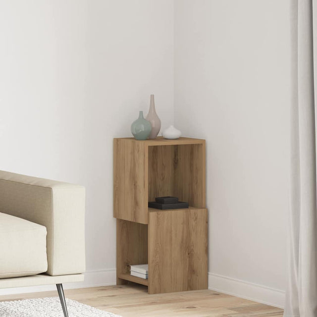 Vidaxl hoekkast 30,5x30x65cm bewerkt hout artisan eiken