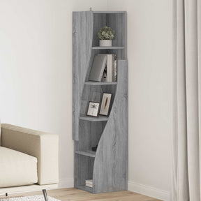 Vidaxl hoekkast 32x32x140cm bewerkt hout grijs sonoma