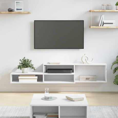 Vidaxl tv-stand 150x25x28,5cm bewerkt hout