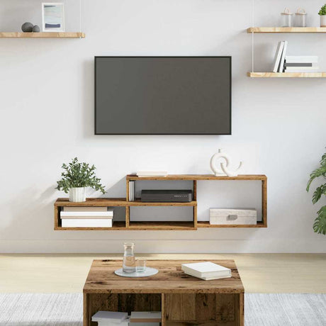 Vidaxl tv-stand 120x25x28,5cm bewerkt hout