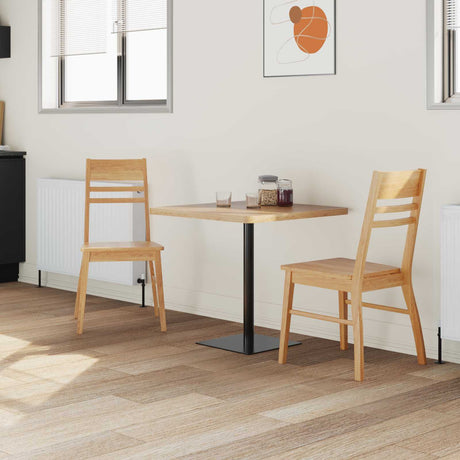 Vidaxl eettafelstoelen 2 st massief rubberhout naturel 43 x 54 x 89 cm
