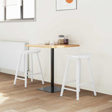 Vidaxl eettafelstoelen 2 st massief rubberhout wit 46 x 37 x 63 cm