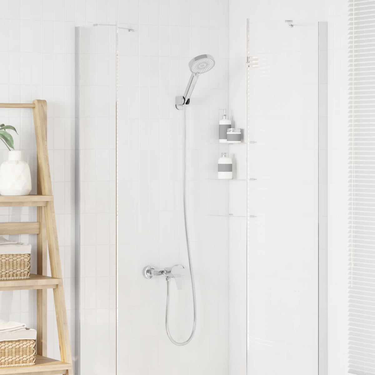 Vidaxl doucheset chroom g 1 2 inch koper