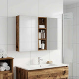 Vidaxl badkamerkastenset 3 st 100 x 10,5 x 60,5 cm bewerkt hout