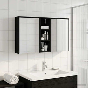 Vidaxl badkamerkastenset 3 st 106 x 16 x 62,5 cm bewerkt hout