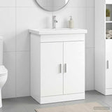 Vidaxl badkamermeubelset wit 61 x 40 x 84,5 cm bewerkt hout