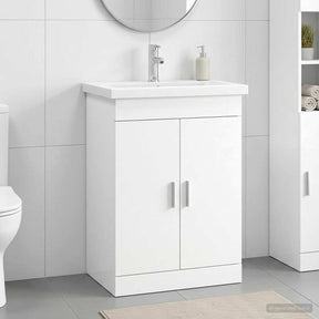 Vidaxl badkamermeubelset wit 61 x 40 x 84,5 cm bewerkt hout