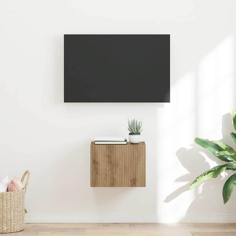 Vidaxl tv wandkast 39 x 31 x 29,5 cm ambachtelijk eiken bewerkt hout