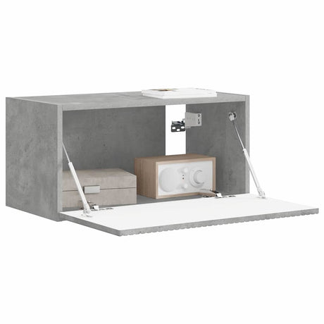Vidaxl tv wandkast 60 x 31 x 29,5 cm betongrijs bewerkt hout