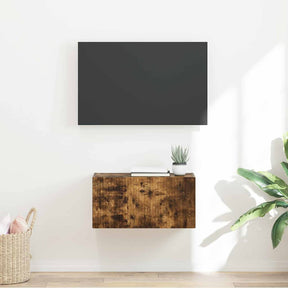 Vidaxl tv wandkast 60 x 31 x 29,5 cm gerookt eiken bewerkt hout